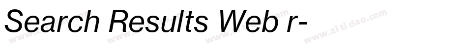 Search Results Web r字体转换